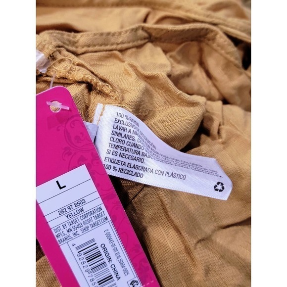 Xhilaration Mustard Yellow Jumpsuit Large NWT - Picture 4 of 5